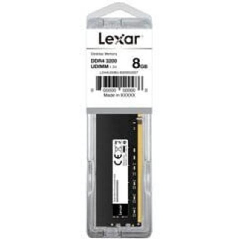 Mémoire RAM Lexar DDR4 8 Go 1X8GB 3200 MHz CL22 288 PIN U-DIMM 1.2V Blister