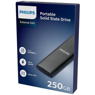 none Disque Dur SSD Externe 250 Go Ultra Slim 540MB/s Portable Léger