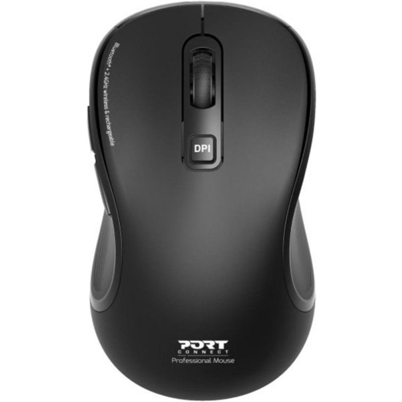 Souris Port Designs PORT Connect 910010 RF Wireless Bluetooth 2400 DPI Noir Rechargeable