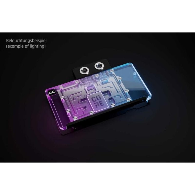 Refrigeration Liquide Alphacool WAK Core RX 9070 XT Hellhound Pure 197 mm Backplate ARGB
