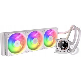 Refrigeration Liquide Krux HydroGlance 360 LCD White 360 mm 3 Ventilateurs ARGB
