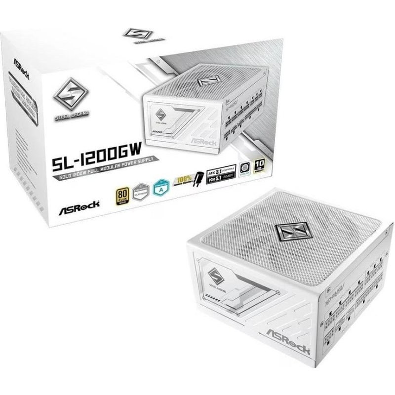 Fuente de Alimentación AsRock Steel Legend SL-1200GW 1200W Certificación 80+ Gold modulaire