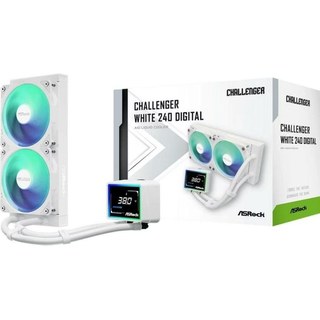 Refrigeración Líquida AsRock Challenger 240 ARGB White 240 mm 2 Ventiladores Digital