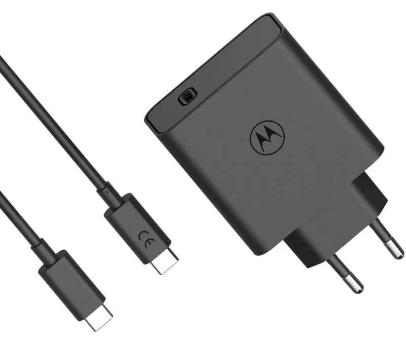 Chargeur Secteur Motorola TurboPower 125 SJMC1252 USB-C Charge Rapide 125W GaNFast Noir