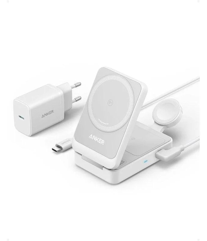 Chargeur sans fil Anker MagGo 3 en 1 QI2 15 W