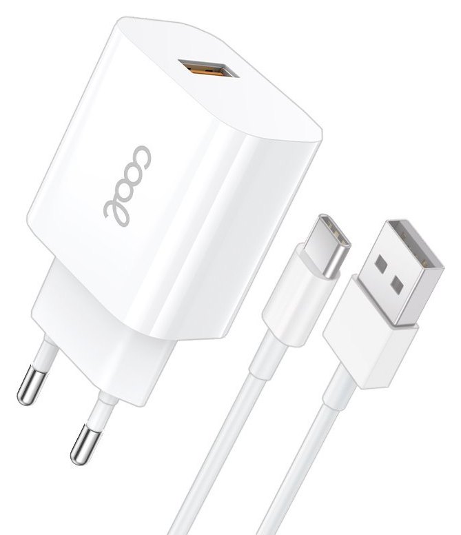 Cool Chargeur Mural Universel USB-C 12W Blanc