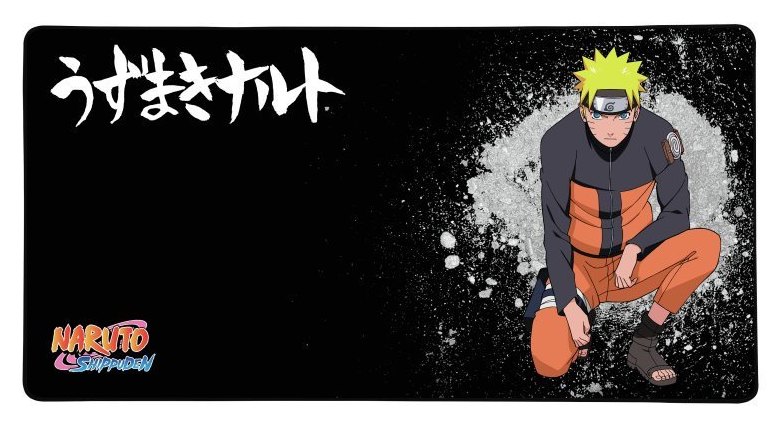 Tapis de souris PC Naruto XXL Noir Konix