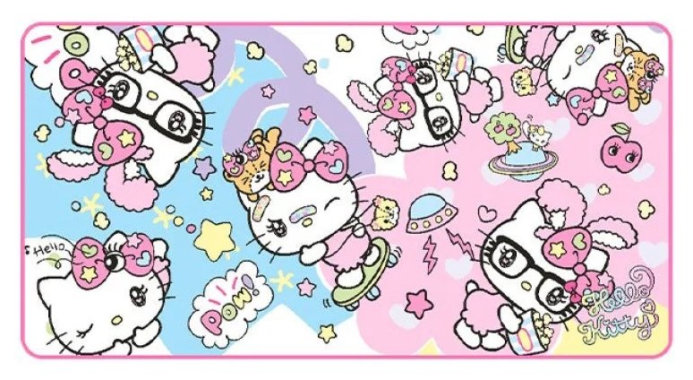 Tapis de souris PC Hello Kitty XXL Konix