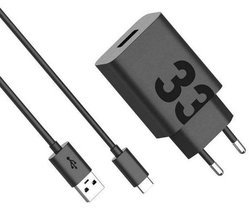 Chargeur Motorola TurboPower 33W GaN Protection Universelle Noir 1M