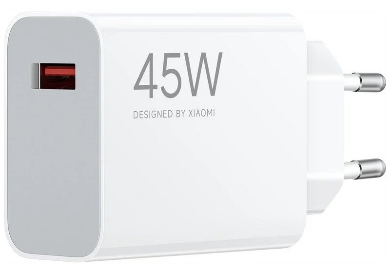 Adaptateur secteur de charge rapide USB-A 45 W Xiaomi Blanc