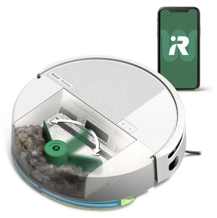 Aspirateur robot et laveur iRobot Roomba 205 Combo DustCompactor 7 000 Pa Blanc