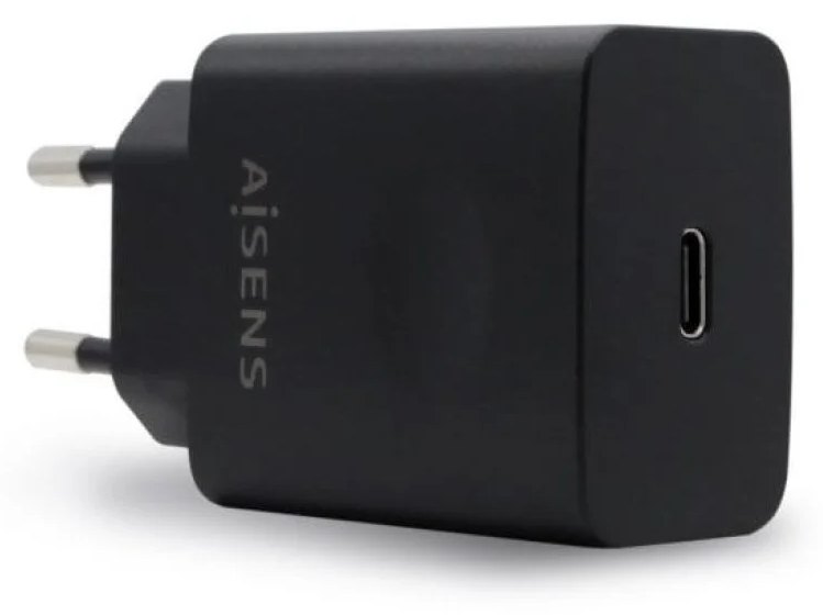 Chargeur Aisens ASCH-1PD20-BK USB-C PD3.0 1 port 1XUSB-C 20W Noir