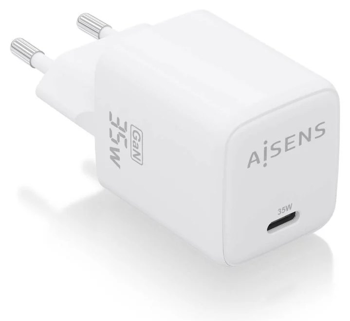 Chargeur Aisens ASCH-35W1P016-W 35 W GaN 1 x USB-C PD3.0 QC4.0 Blanc