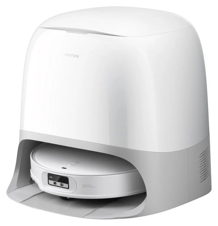 Aspirateur robot Roborock Qrevo Curv avec serpillière auto-vidante, blanc