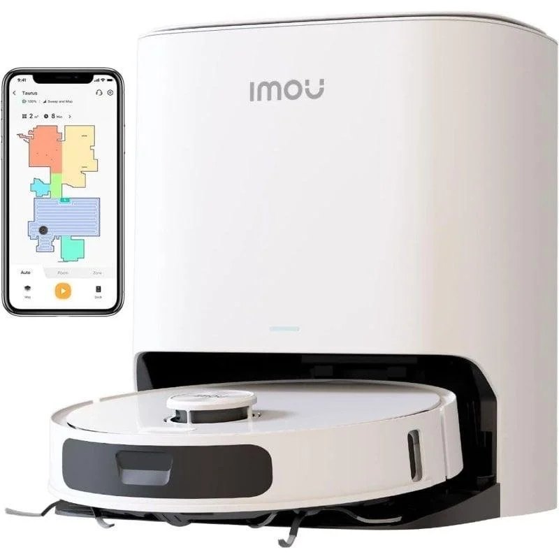 Aspirateurs Robots et Laveur Imou RV3 avec Vidage Automatique Navigation LiDAR 8.500 Pa