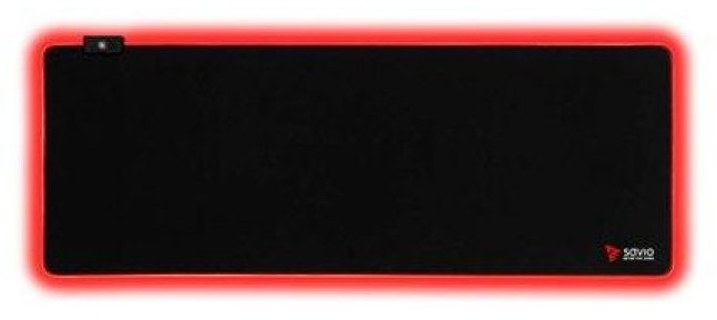 Tapis de souris de jeu Savio SAVGLETDXL LED Edition Turbo D XL 900 x 400 mm avec éclairage LED