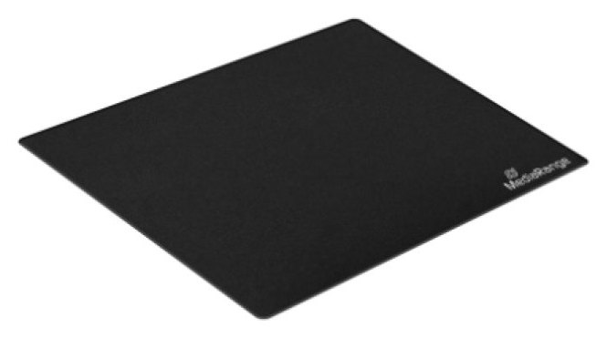 Tapis de souris de jeu MediaRange MROS251 en tissu noir antidérapant 210 x 180 mm