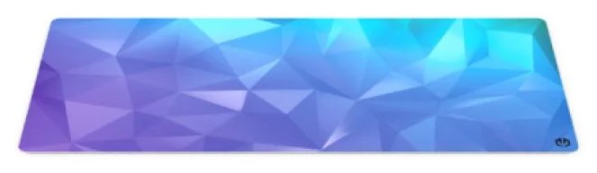 Tapis antidérapant en caoutchouc bleu cristal ENDORFY XL 900 x 400 mm