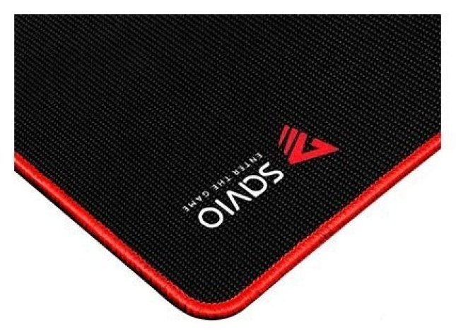 Tapis de souris gaming antidérapant Savio GTDXL XL 900 x 400 x 3 mm, noir et rouge