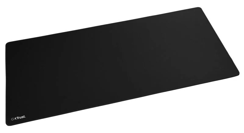 Tapis de souris de jeu Trust noir XXL PET, bords cousus, base antidérapante, 900 x 400 mm
