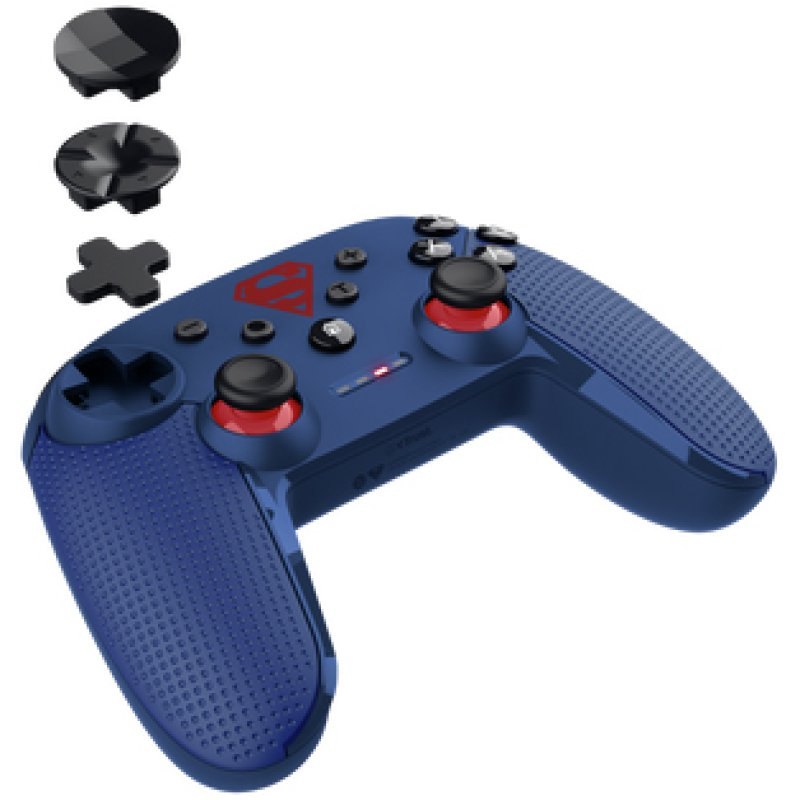 Trust Gaming GXT 542SM Mutate Superman Manette sans fil Triple connexion Multiplateforme Bleu