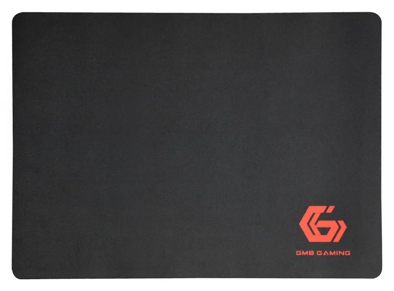 Gembird MP-GAME-M Tapis de Souris Gaming Noir, Monocrome, Caoutchouc, Tissu, Antidérapant