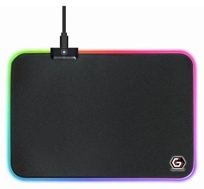 Tapis de souris Gembird MP-GAMELED-M RGB 10 effets USB antidérapant 350X250MM