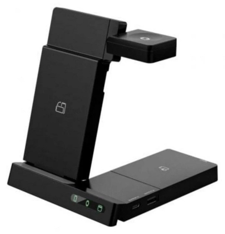 Chargeur Muvit W152-R 20W sans Fil avec Support Pliable pour Téléphone, Montre et Écouteurs