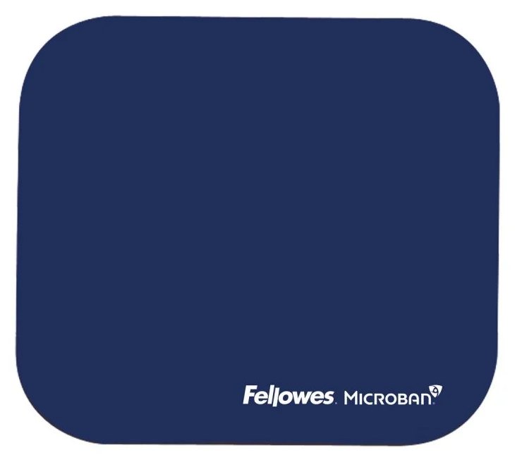 Souris Fellowes Microban Bleu Monochrome Caoutchouc Antidérapante