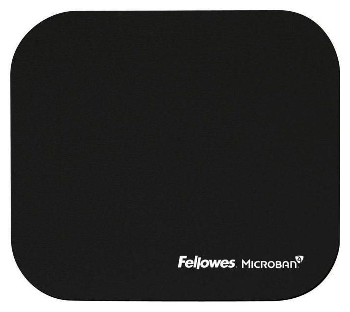Fellowes 5933907 Tapis de souris Antidérapant Noir Monocrome 226 mm x 192 mm