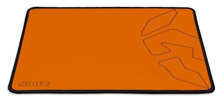 Tapis de Souris Krom Knout Speed Special Edition Orange avec Microfibre Antidérapante