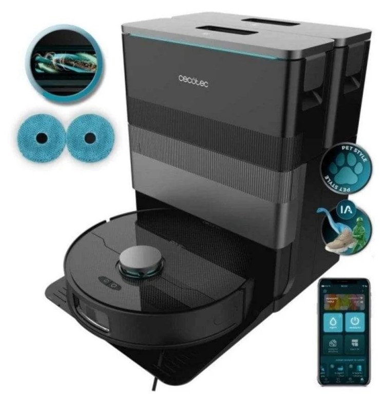 Aspirateurs Robots et Laveur Cecotec Conga X70 Vidage Automatique Navigation IA 15.000 Pa