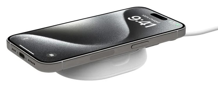 Cargador sans fil Belkin BoostCharge Pro 15W Blanc, Cargador intérieur 1,5 m
