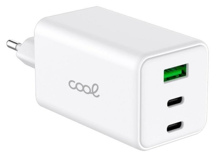 Cool Chargeur secteur GaN 100W 3 ports: TIPO-C + USB