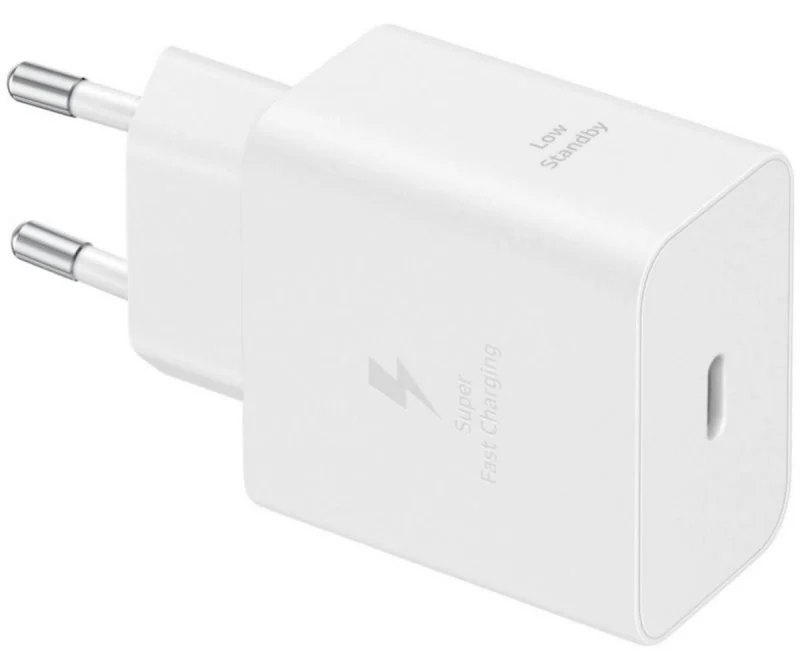 Chargeur Samsung USB-C 45 W GaN Power Delivery PPS compact blanc