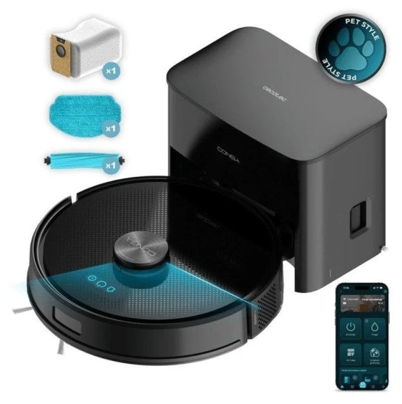 Aspirateurs Robots et Laveur Cecotec Conga Y50 avec en plus une station de vidage automatique