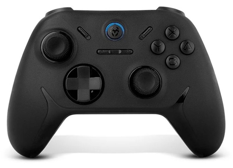 Manette de jeu Krom Kadoer Bluetooth V5.0 Dual Vibration Turbo PC Switch Android iOS Noir