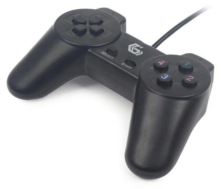 Manette Gembird JPD-UB2-01 pour PC Filaire USB 2.0 Noir D-pad
