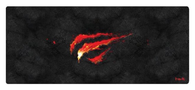 Tapis de souris Havit HV-MP861 Gaming Noir Rouge Surface Image