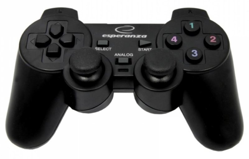 Gamepad Esperanza EG102 PC Playstation 3 Vibration Mode USB Noir