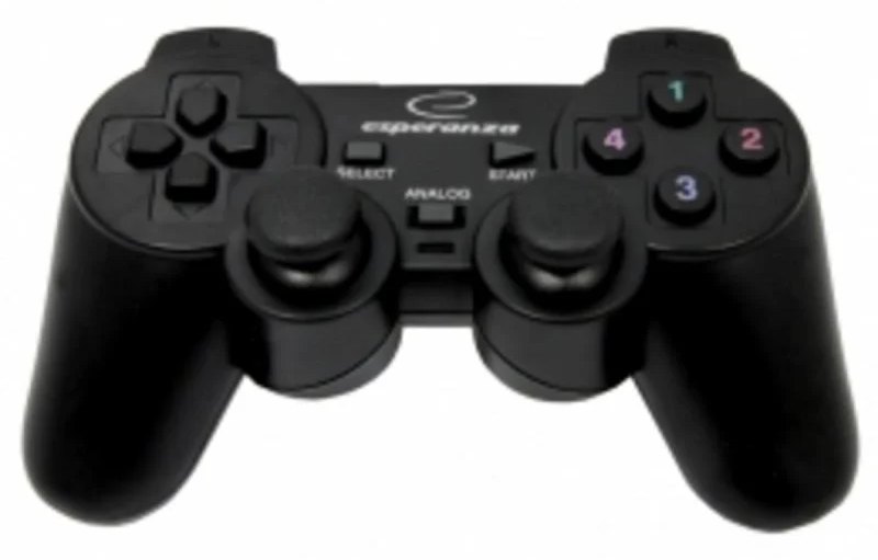 Joystick Esperanza EG106 PC Playstation 2 3 câble USB 1,8 m vibration