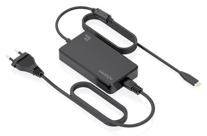 Chargeur GaN Aisens ASCH-1PD90D069-BK 90W USB-C 1,8 m Noir