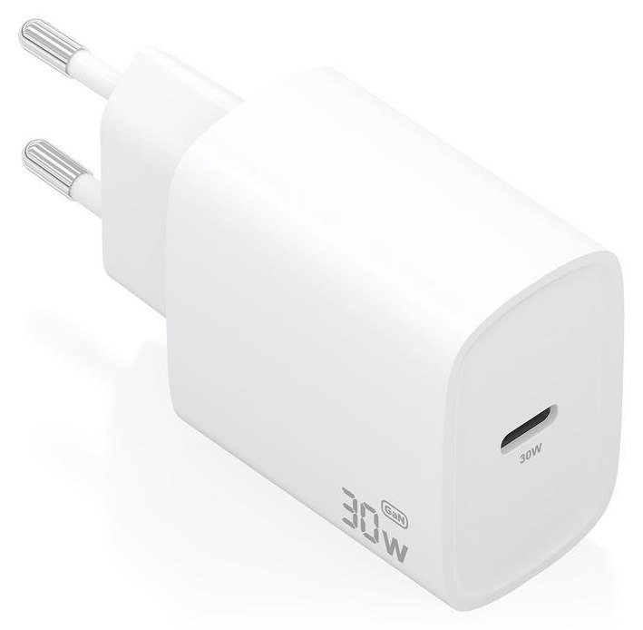 Chargeur Aisens A110-0950 GaN 30W 1XUSB-C PD3.0 Blanc Charge Rapide Universel