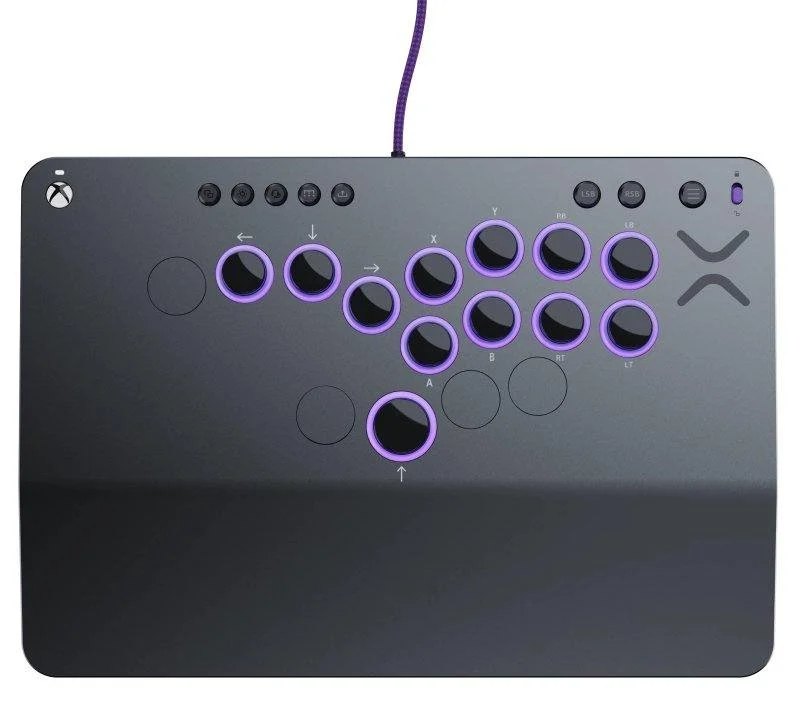 Pdp-tm Fightstick PDP Victrix Pro KO Leverless Gris 16 boutons LED PC Xbox USB-C