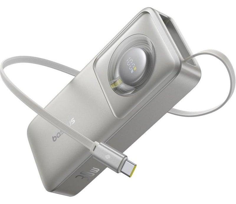 Power Bank Baseus FREE2PULL 10000 mAh 30 W Gris