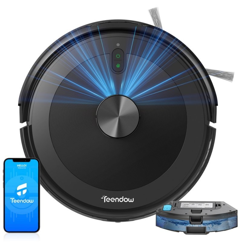 Aspirateur Robot Teendow D10S Plus Navigation Intelligente 5.000 Pa Contrôle Vocal