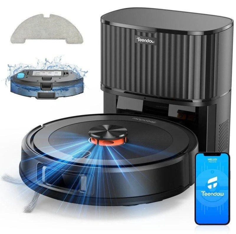 Aspirateurs Robots et Laveur Teendow D10S Max Navigation Intelligente 4.500 Pa 180MIN 70DB