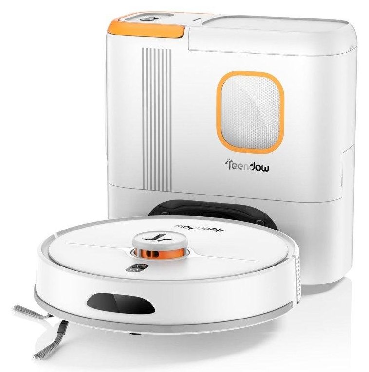 Aspirateur Robot et Laveur Teendow D20S Max+ avec Vidage Automatique Navigation LiDAR 6.000PA