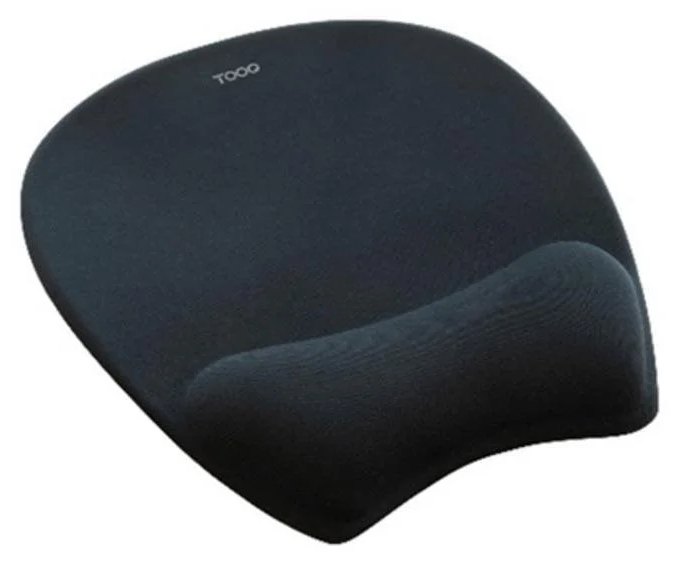 Alfombrilla pour souris TooQ TQMP1002-B ergonomique mousse mémoire noire