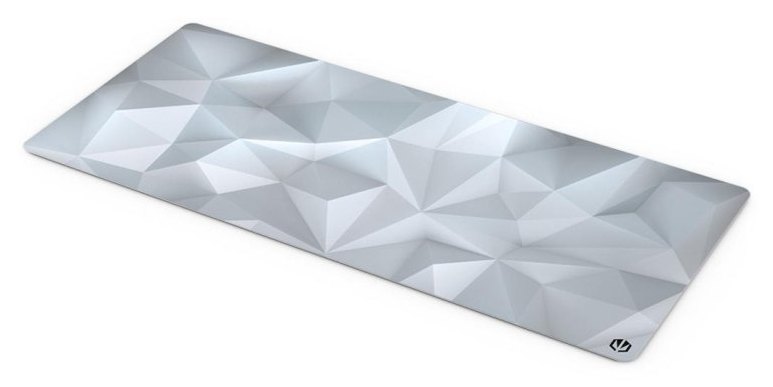 Tapis de souris ENDORFY Crystal Onyx White XL antidérapant bord renforcé